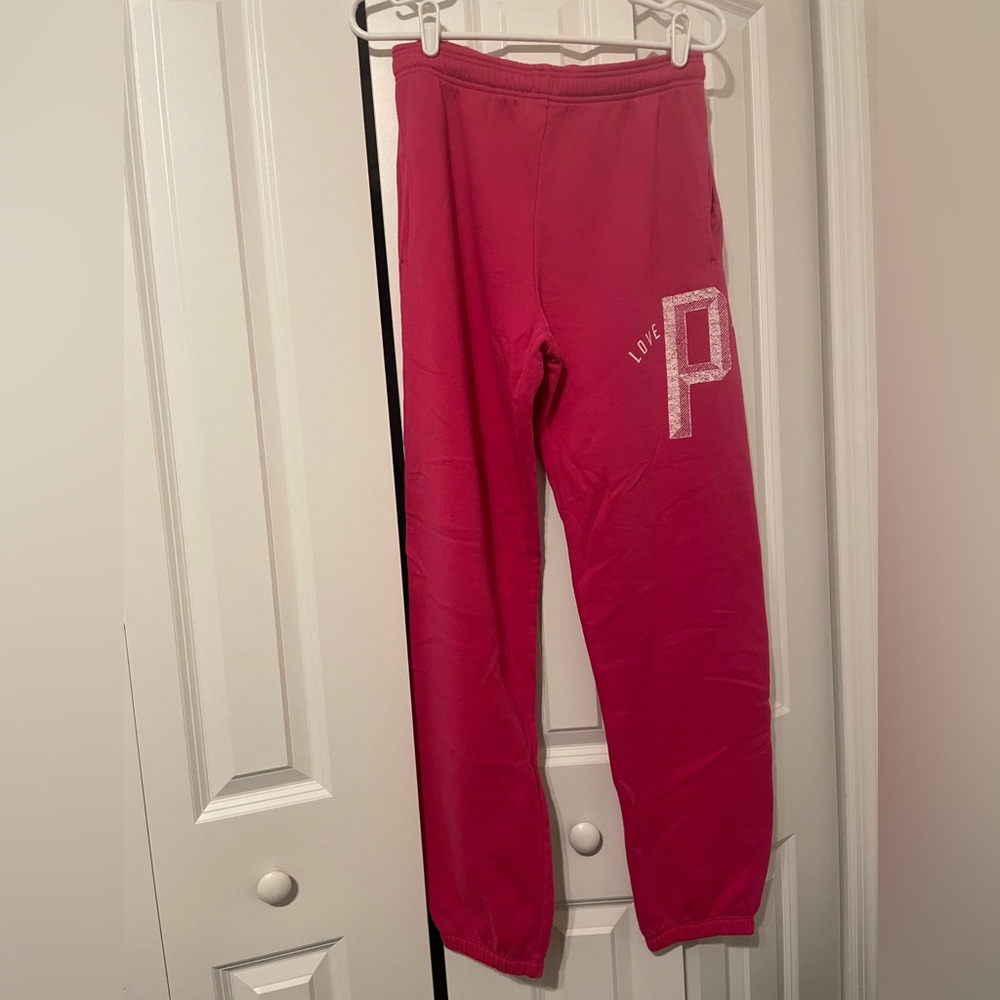 Hot pink sweatpants